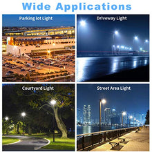 Load image into Gallery viewer, LED Parking Lot Lights 320W, DLC/UL 44800LM 5000K LED Shoebox Street Pole Lights[1000W HID/HPS Replacement] Outdoor IP65 Waterproof 110V 120V Commercial Area Road Lighting Slip Fitter
