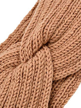 Load image into Gallery viewer, 4 Pieces Winter Ear Warmers Headbands Women Warm Knitted Headband Braided Crochet Head Wraps for Girls (Black, Dark Grey, Camel, Beige)
