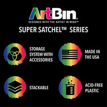 Load image into Gallery viewer, ArtBin 6955RK Super Satchel 1-Compartment Box, Art &amp; Craft Organizer, 1-Pack, Translucent Blush
