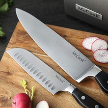Load image into Gallery viewer, McCook MC25A Knife Sets,15 Pieces German Stainless Steel Kitchen Knife Block Set with Built-in Sharpener
