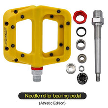 Load image into Gallery viewer, FOOKER MTB Pedals Mountain Bike Pedals 3 Bearing Non-Slip Lightweight Nylon Fiber Bicycle Platform Pedals for BMX MTB 9/16"
