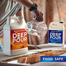 Load image into Gallery viewer, Upstart Epoxy 2" Deep Pour Epoxy Resin Kit DIY - Made In USA - Super Ultra Crystal Clear 2 Part Formulation - Perfect Casting Resin for River Table, Countertop, Tabletop, Art, Jewelry - 1.5 Gallon Kit
