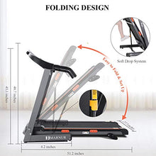 Load image into Gallery viewer, MARNUR Treadmill Electric Folding Treadmills for Home with Incline Portable Motorized Running Machine Heavy Duty Exercise Machine with 15 Preset Programs with Pad/Phone &amp; Cup Holder
