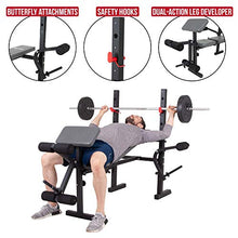 Load image into Gallery viewer, Body Champ Standard Weight Bench, Exercise and Weightlifting Bench, Adjustable Incline Seat
