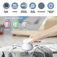 Load image into Gallery viewer, COOLKESI Upgrade Rechargeable Lint Remover &amp; Fabric Shaver, 3-Leaf Stainless Steel Blades Lint Shaver Defuzzer Pill Fuzz Remover for Clothes, Dryer, Couch, Blanket, Sweater, Furniture
