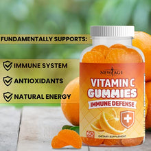 Load image into Gallery viewer, Vitamin C Gummies by New Age - Orange Vitamin C Gummy 2-Pack - Supports Healthy Immune System - Vegetarian Without Gluten - 120 Gummies
