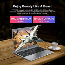 Load image into Gallery viewer, TECLAST F7 Plus2 14” Laptop Computer, 8GB RAM 256GB SSD Windows Laptop Up to 2.6GHz Intel N4120, 1920x1080 FHD Display, Lightweight Windows 10 Laptop 2.4G+5G WiFi Bluetooth USB3.0 Mini-HDMI Zoom Study
