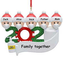 Load image into Gallery viewer, Pop Your Dream Christmas Ornament Quarantine Family Christmas Tree Hanging Ornaments 2020 Christmas Home Decor Xmas Gifts, Free Marker Pen
