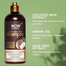 Load image into Gallery viewer, WOW Coconut Milk Shampoo and Conditioner Set (2 x 16.9 Fl Oz / 500mL - DHT Blockers Slow Down Hair Loss - Essential Vitamins &amp; Oils For Faster Hair Growth For Men &amp; Women - Paraben, Salt, Sulfate Free
