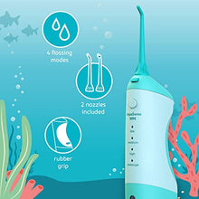 Load image into Gallery viewer, AquaSonic Kids' Water Flosser for Ages 6+ | Standard Nozzle, Orthodontic Nozzle &amp; Waterproof Stickers | 4 Flossing Modes | Aquarium Adventures Theme
