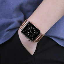 Load image into Gallery viewer, iiteeology Compatible with Apple Watch Band 38mm 40mm, Stainless Steel iWatch Band Replacement Strap for iWatch SE &amp; Series 6 5 4 - Gold
