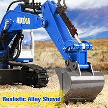 Load image into Gallery viewer, KidsFaves Remote Control Excavator for Boys 11 Channel Metal Shovel 350 Rotate, RC Construction Vehicles Toys Digger for Kids 8+Year Old
