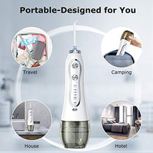 Load image into Gallery viewer, Cordless Water Flosser for Teeth-Water Oral Flossers with 5 Modes, 6 Jet Tips, IPX7
