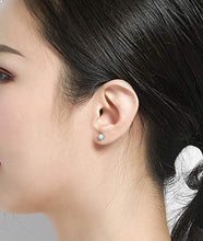 Load image into Gallery viewer, Women Larimar Stud Earrings SterlingSilver Jewelry Handmade Natural Blue Gemstone Earrings for Women and Girl
