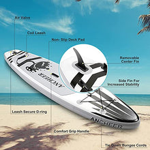 Load image into Gallery viewer, ANCHEER Inflatable Stand Up Paddle Board (6 Inches Thick), iSUP Package W/Premium SUP Accessories &amp; Backpack, Wide Non-Slip Deck, Big Fin, Adjustable Paddle, Leash, Hand Pump,Youth &amp; Adult
