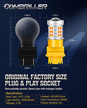 Load image into Gallery viewer, Combriller 3157 LED Bulb Amber Yellow Super Bright, 3056 3156 3057 3157 led bulb for led reverse lights turn signal bulb brake light bulb tail light bulb parking light bulb, pack of 2
