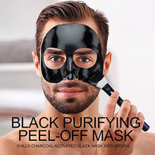 Load image into Gallery viewer, SHILLS Charcoal Black Mask, Peel Off Mask, Charcoal Mask, Black Peel Off Mask, Deep Cleansing, Purifying, Activated Charcoal Black Mask with White Brush
