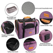 Load image into Gallery viewer, morpilot Pet Travel Carrier Bag, Portable Pet Bag - Folding Fabric Pet Carrier, Travel Carrier Bag for Dogs or Cats, Pet Cage with Locking Safety Zippers, Foldable Bowl, Airline Approved
