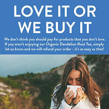 Load image into Gallery viewer, Organic Roasted Dandelion Root Tea Bags | 100 Tea Bags | Eco-Conscious Tea Bags in Kraft Bag | Raw from Croatia | by FGO
