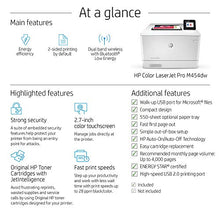 Load image into Gallery viewer, HP Color LaserJet Pro M454dw Wireless Laser Printer, Double-Sided &amp; Mobile Printing, Security Features, Works with Alexa (W1Y45A)
