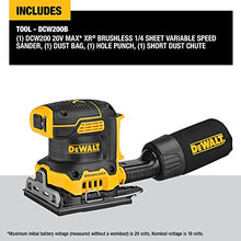 Load image into Gallery viewer, DEWALT 20V MAX* XR Palm Sander, Sheet, Variable Speed, 1/4-Inch, Tool Only (DCW200B)

