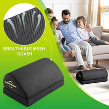 Load image into Gallery viewer, AMERIERGO Adjustable Foot Rest - Office Under Desk Foot Rest with 2 Adjustable Heights, Ergonomic Foot Rest with Non-Slip Bottom, Foot Rest Cushion with Mesh Breathable Washable Cover-AEFR4
