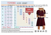 Load image into Gallery viewer, TINYHI Women's Swing Loose Short Sleeve Tshirt Fit Comfy Casual Flowy Tunic Cotton Dress Pink,Small
