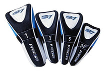 Load image into Gallery viewer, 18 Piece Men's Complete Golf Club Package Set With Titanium Driver, #3 &amp; #5 Fairway Woods, #4 Hybrid, 5-SW Irons, Putter, Stand Bag, 4 H/C's (Blue, Regular Size)
