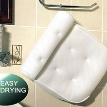 Load image into Gallery viewer, Homer's Choice Bath Pillow Bathtub Spa Pillow, Non-Slip 6 Large Suction Cups, Extra Thick for Perfect Head, Neck, Back and Shoulder Support by Idle Hippo, Fits
