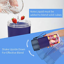 Load image into Gallery viewer, KING.Chef Portable Blender USB Rechargeable, Personal Blender for Shakes and Smoothies, Strong Power Mini Blenders for Smoothies with 13oz,for Travel Home Office
