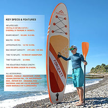 Load image into Gallery viewer, Forceatt Inflatable Paddle Boards for Adults,10'2"(L) x30(W) x6(T) SUP,Paddle Boards for All Skill Levels Include Beginner,Equipped 64" to 85" Paddle,15L Waterproof Bag and Detailed User Manual
