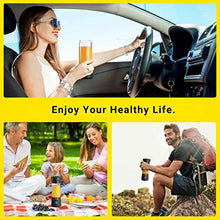 Load image into Gallery viewer, Portable Blender, Aillary Personal Size Blender Shakes and Smoothies,Six Blades Household Fruit Mixer,13oz Mini Battery Cordless Travel Jucier Cup USB Rechargeable (Black)
