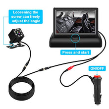 Load image into Gallery viewer, Shynerk Baby Car Mirror, 4.3'' HD Night Vision Function Car Mirror Display, Safety Car Seat Mirror Camera Monitored Mirror with Wide Crystal Clear View, Aimed at Baby, Easily Observe the Baby’s Move
