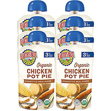 Load image into Gallery viewer, Earth's Best Organic Stage 3 Baby Food, Chicken Pot Pie Dinner, Non GMO Ingredients, 4 grams of Protein, 3.5 Oz Resealable Pouch (Pack of 6)
