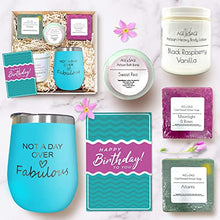 Load image into Gallery viewer, Age of Sage Fabulous Box - Soap, Bath Bomb, Body Lotion, and Tumbler Set - Spa Baskets For a Birthday, Mothers Day, and Anniversary - Unique Bath Kit for Sister, Mother, Daughter, New Mom, Niece
