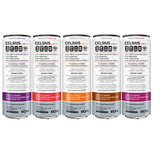 Load image into Gallery viewer, CELSIUS Fitness Drink Carbonated 5-Flavor Variety Pack, Zero Sugar, 12oz. Slim Can, 12 Pack
