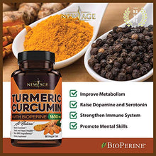 Load image into Gallery viewer, (2-Pack) Turmeric Curcumin with Bioperine 1650mg by New Age. Premium Joint &amp; Healthy Inflammatory Support with 95% Standardized Curcuminoids. Non-GMO, Gluten Free Capsules with Black Pepper
