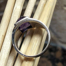 Load image into Gallery viewer, Genuine 2ct Purple Amethyst 925 Solid Sterling Silver Men's Ring Size 8, 9

