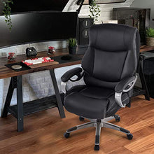 Load image into Gallery viewer, High Back Executive Office Chair - Big Tall Bonded Leather Ergonomic Computer Desk Swivel Chair, Thick Padded Headrest Wide Armrest
