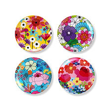 Load image into Gallery viewer, French Bull Assorted Plates - 4 Piece Set - 9 inch Melamine Salad Plates Set of 4 - Melamine Dinnerware for Indoor and Outdoor - Assorted Garden Floral
