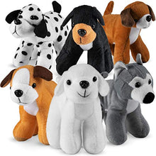 Load image into Gallery viewer, Bedwina Plush Puppy Dogs - (Pack of 12) 6 Inches Tall Stuffed Animals Bulk Assorted Puppies and Cute Stuffed Plushed Dog Puppies Assortment, Stocking Stuffers

