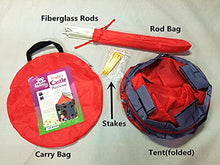 Load image into Gallery viewer, Kiddey Knight's Castle Kids Play Tent -Indoor &amp; Outdoor Children's Playhouse -- Durable &amp; Portable with Free Carrying Bag – “Bonus” Shield and Sword Set - Makes for Boys &amp; Girls
