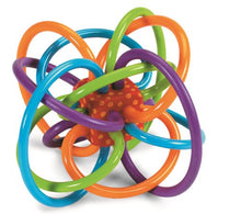Load image into Gallery viewer, Manhattan Toy Winkel Rattle &amp; Sensory Teether Toy
