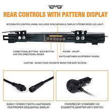 Load image into Gallery viewer, Lumenix LED Dual Visor Strobe Light Bar with Split Deck Brackets&amp;Vacuum Sucker, 32 LED Interior Windshield Emergency Hazard Warning Strobe Lights for Volunteer Specific Police Truck （White/Red）
