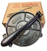 Load image into Gallery viewer, Heavy Gauge Cast Iron Corn And Flour Tortilla Roti Flatbread Press
