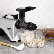 Load image into Gallery viewer, Omega NC800HDS Juicer Juice Extractor and Nutrition System Quiet Motor Slow Masticating Dual-Stage Extraction with Adjustable Settings, 150-Watt, Silver
