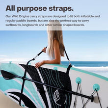 Load image into Gallery viewer, Wild Origins SUP Carry Strap - Carrying Strap for Paddleboards, Surfboards, Longboards - Hands-Free - Adjustable Heavy Duty Carrying Support Paddle Board Accessories for Men and Women
