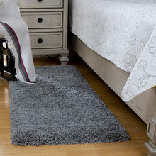 Load image into Gallery viewer, Ottomanson SHG2763-3X8 Solid Shag Rug, 2'7" x 8' Runner, Gray
