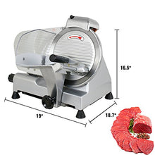 Load image into Gallery viewer, F2C Professional Stainless Steel Semi-Auto Meat Slicer Electric Food Slicer, Deli/Veggies, 240W 530 RPM (Model #01)

