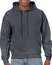 Load image into Gallery viewer, Gildan Mens -Fleece Hooded -Sweatshirt, Style G18500, Dark Heather, Large
